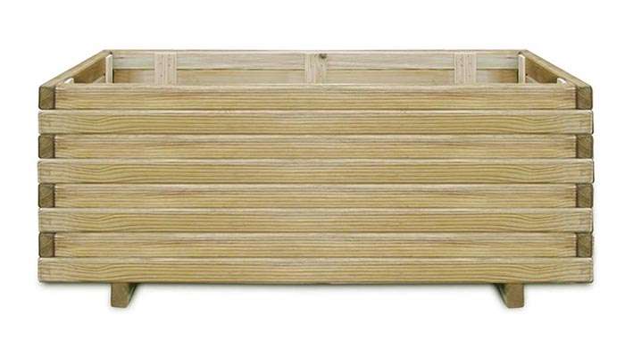 Festnight fioriera rettangolare in legno di pino Festnight fioriera rettangolare in legno di pino