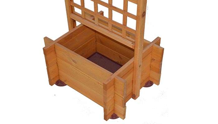 Gaspo Hofgarten fioriera in legno con spalliera Gaspo Hofgarten fioriera in legno con spalliera