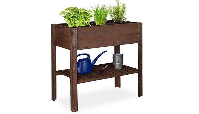 Relaxdays fioriera in legno rialzata Relaxdays fioriera in legno rialzata