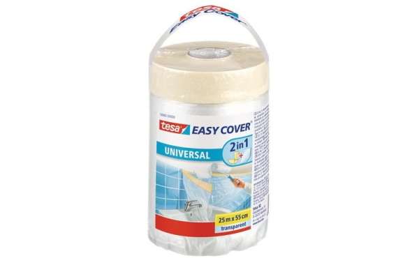 Telo Copritutto per Pittura 2 in 1 con Biadesivo in Carta Telo Copritutto per Pittura 2 in 1 con Biadesivo in Carta