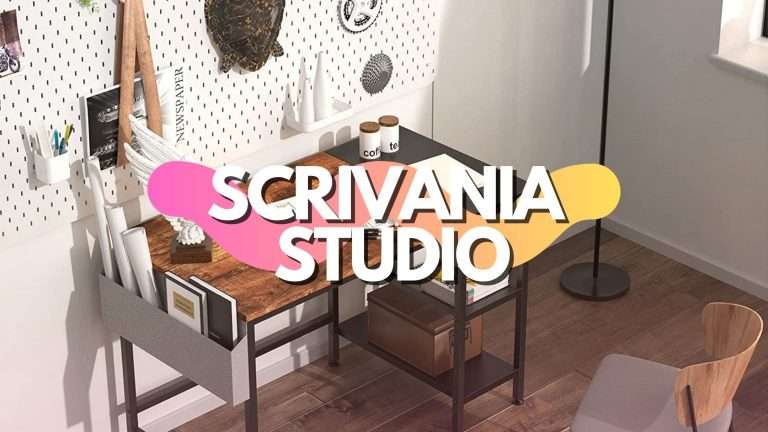 Scrivania studio e computer: elegante e industrial