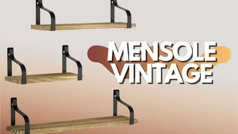 Mensole vintage: il set da 3 costa meno di 20€