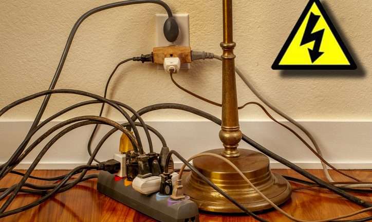 prese sovraccarico elettrico