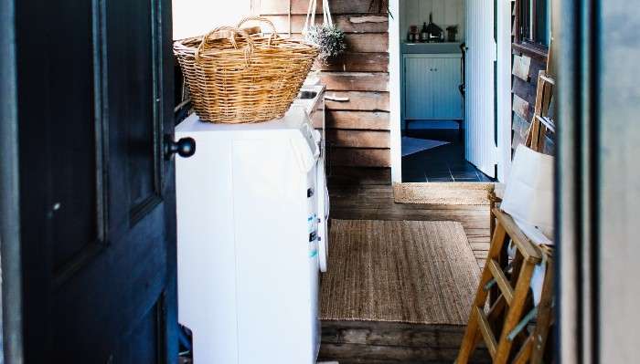 lavanderia sul balcone