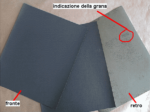 grana carta abrasiva