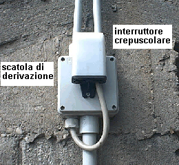 montaggio interruttore crepuscolare