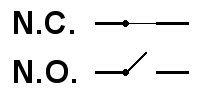 circuito normalmente chiuso normalmente aperto