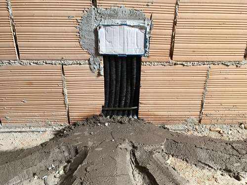 scatola derivazione murata scatola derivazione incassata a parete con corrugati