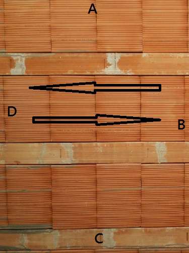 tessitura del solaio con pignatte