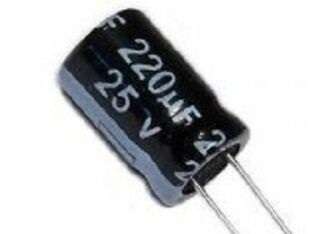 condensatore elettrolitico 220mf 25v