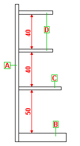 schema rastrelliera portatutto disegno per la costruzione scaffale portatutto