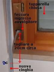 avvolgitore cinta o cinghia tapparella 