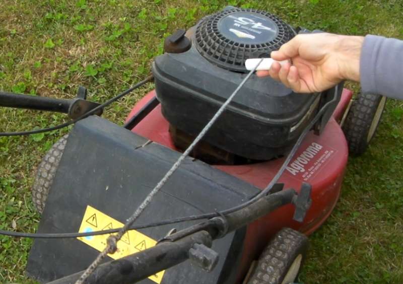 manutenzione corda avviamento a strappo