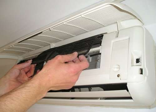 smontaggio filtro aria condizionatore