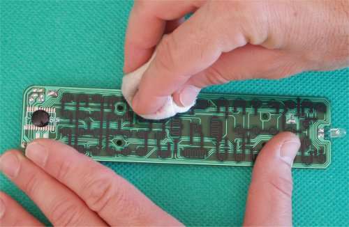 teleomando pulizia scheda